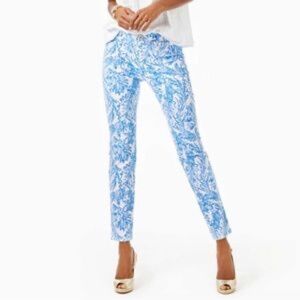 Lilly Pulitzer High Rise Skinny‎ Ankle Pants Size 8